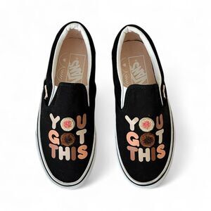 Vans Breast Cancer Awareness You Got This Slip On Embroidered Sneakers Women’s 5